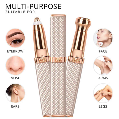 Edge Rechargeable 2 in 1 Eyebrow Trimmer & Facial Hair Remover