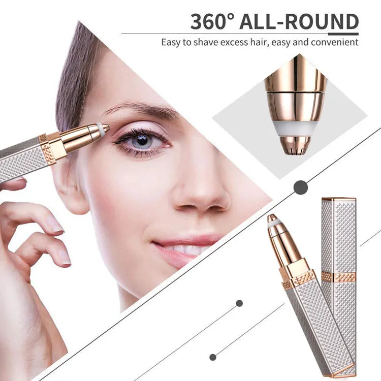 Edge Rechargeable 2 in 1 Eyebrow Trimmer & Facial Hair Remover